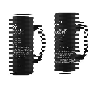 Esl Teacher Dictionary Definition Women Coffee Mug - Thegiftio