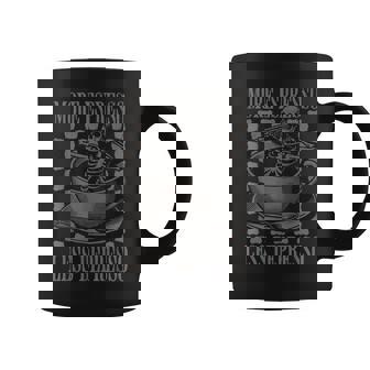 More Espresso Less Depresso Halloween Skeleton In Coffee Coffee Mug - Thegiftio