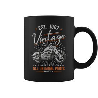 Est 1967Intage All Original Parts Moto 56 Cumpleaños Taza de café - Regaloses