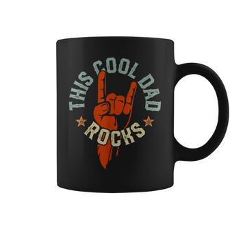 Este Padre Guay Rockea Con Música Rock N Roll Para Papá Taza de café - Regaloses
