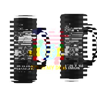 Ethiopia Ethiopians American America USA Mixed DNA Flag Day Coffee Mug | Mazezy