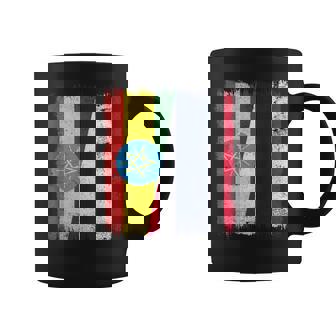 Ethiopia Thailand Half Flag Ethiopian Thai Roots Coffee Mug | Mazezy