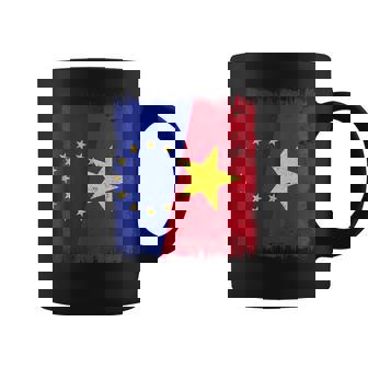 EU Vietnam Half Flag Europe Vietnamese History Coffee Mug | Mazezy