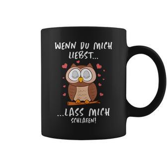 Eulenchlaf Pyjama Nachthemd Morgenmuffel Langschläfer Tassen - Geschenkecke