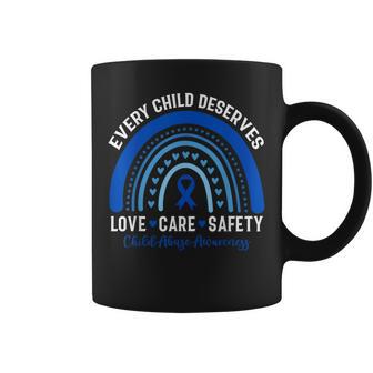 Every Child Deserves Love Care Safety Child Abuse Awareness Coffee Mug - Monsterry
