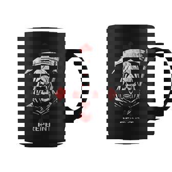 Evil Grim Reaper Death Upside Down Inverted Cross Repent Tank Top Graphic Print Coffee Mug - Monsterry
