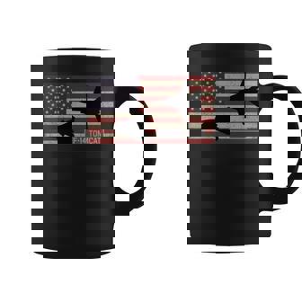 F-14 トムキャット ジェット戦闘機 アメリカの国旗 長袖tシャツ コーヒーマグ - Kawaiitshirt