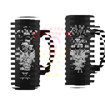 F Caw F Chicken Christmas Lights Santa Xmas Chicken Coffee Mug | Seseable CA