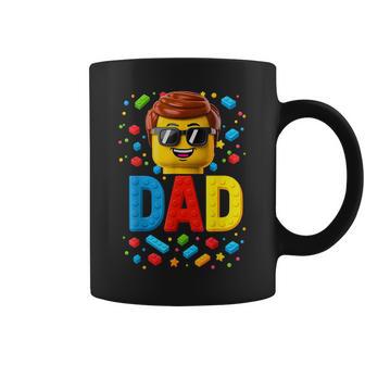 Family Dad Master Builder Building Bricks Blocks Fathers Day Coffee Mug - Thegiftio