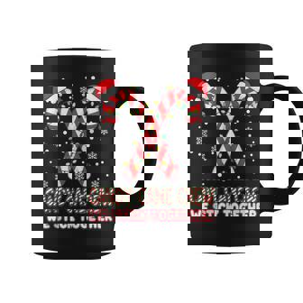 Family Matching Pajama Candy Cane Crew We Stick Together Coffee Mug | Mazezy