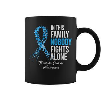In This Family Nobody Fights Alone Prostate Cancer Awareness Coffee Mug - Thegiftio UK