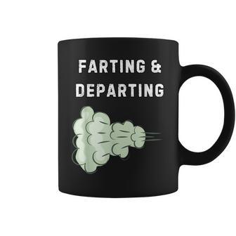 Farting And Departing Hilarious Ugly Airport Swap Gag Coffee Mug - Monsterry