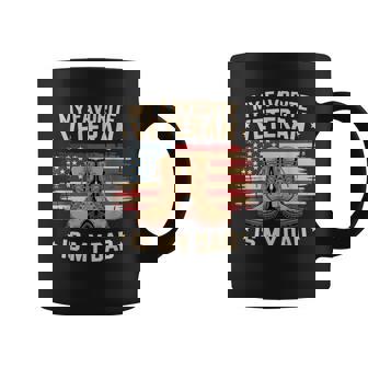Father Veterans Day My Favorite Veteran Is My Dad Proud Kids Coffee Mug | Mazezy