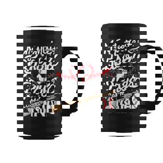 My Favorite Baseball Player Calls Me Nana Baseball Grandma Coffee Mug - Monsterry