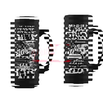 My Favorite Soccer Player Calls Me Pappy US Flag Coffee Mug | Mazezy