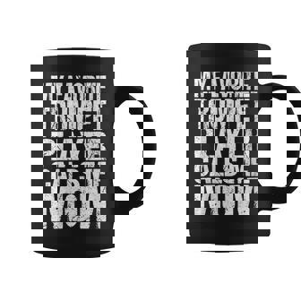 My Favorite Trumpet Calls Me Mom Marching Band Parent Coffee Mug | Mazezy