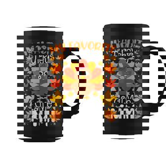 My Favorite Turkeys Call Me Mimi Thanksgiving Family Coffee Mug | Seseable CA