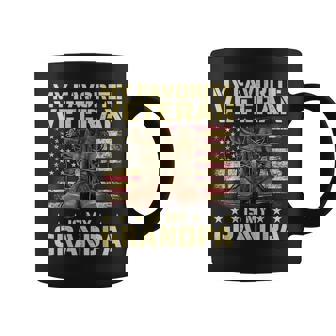 My Favorite Veteran Is My Grandpa Grandfather Veterans Day Coffee Mug - Monsterry