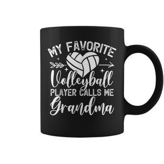 My Favorite Volleyball Player Calls Me Grandma Volleyball Coffee Mug | Mazezy