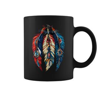 Feathers Indian Tribe Native American Feather Headdress Coffee Mug - Thegiftio UK