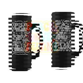 Felter 60s 70s Hippie Retro Peace Love Felting Coffee Mug | Mazezy