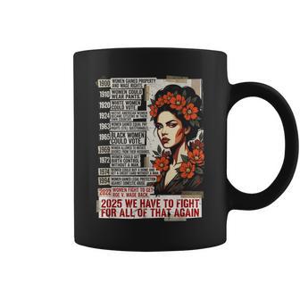 Feminist Protest Activism Rights History Timeline Coffee Mug - Thegiftio