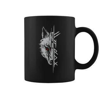 Fenrir Wolf Rune Norse Mythology Symbol Coffee Mug - Thegiftio UK