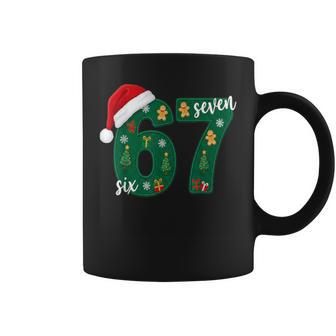Festive 67 Christmas Sweater Santa Hat Gingerbread Coffee Mug - Thegiftio UK