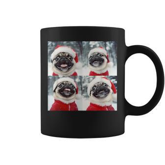 Festive Christmas Pug Coffee Mug - Monsterry