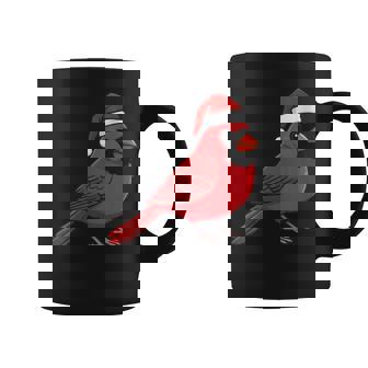 Festive Cute Red Cardinal Bird Christmas Winter Nature Lover Coffee Mug | Mazezy