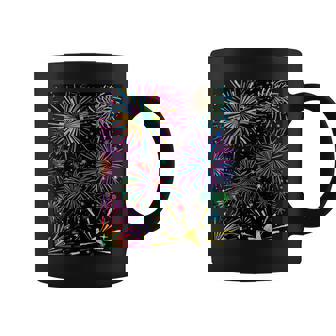 Festive Fireworks & Parades Shows Holiday Cheer For Dad Mom Coffee Mug - Monsterry