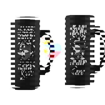 Filipino Queen Filipino Wife Girlfriend Philippines Flag Tank Top Coffee Mug | Mazezy