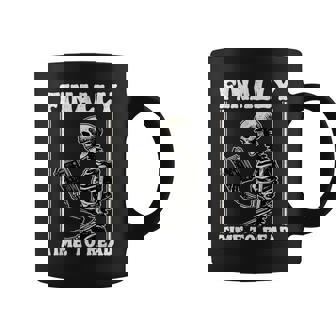 Finally Time To Read Book Lover Bookworm スケルトン 面白い本 コーヒーマグ - Kawaiitshirt