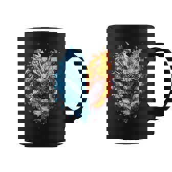 Fire And Ice Dragons Facing Each Other Coffee Mug | Mazezy