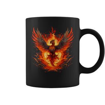 Fire Phoenix Bird Mythical Bird Rejuvenation Phoenix Rising Coffee Mug - Thegiftio UK