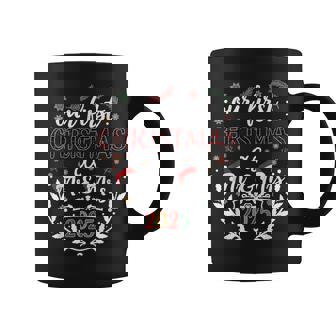Our First Christmas As Mr & Mrs 2025 Matching Couple Pajamas Coffee Mug - Seseable