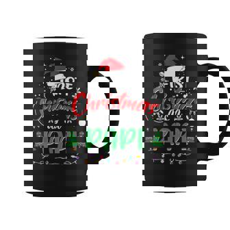 First Christmas As a Papi New 1st Christmas Coffee Mug | Mazezy