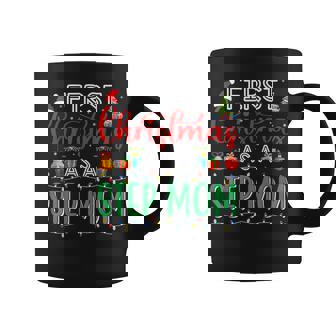 First Christmas As Step Mom Family Matching New Step Mom Coffee Mug | Mazezy