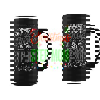 First Christmas As A Step Mom Xmas Lights 1st New Mom Coffee Mug | Mazezy