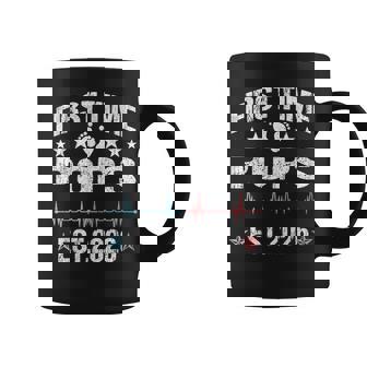 First Time Pops Est 2026 Promoted To Pops Coffee Mug | Mazezy