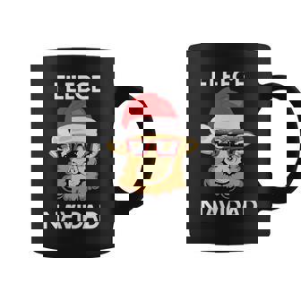 Fleece Navidad Llama Ugly Christmas Sweater Feliz Meme Coffee Mug | Mazezy