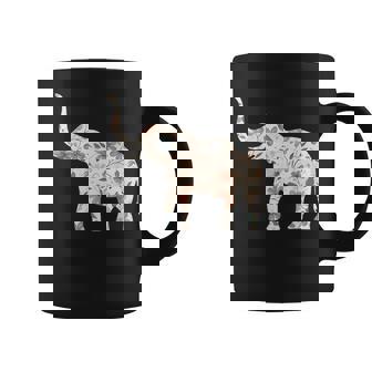 Floral Elephant Boho Safari Wildflower Animal Cottagecore Coffee Mug | Mazezy