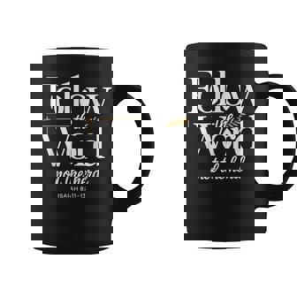 Follow The Word Not The Herd Christian Cow Bible Verse Coffee Mug | Mazezy