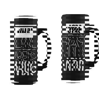 Footbag Because Murder Is Wrong Funny Coffee Mug | Mazezy