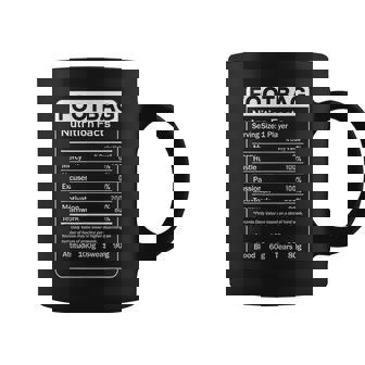 Footbag Nutrition Facts Sarcastic Player Coffee Mug | Mazezy