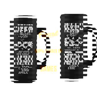 Weekend Forecast 100 Chance Of Board Games Coffee Mug | Mazezy