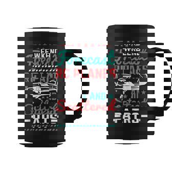 Weekend Forecast RC Planes And Scattered Parts RC Plane Tank Top Coffee Mug | Mazezy