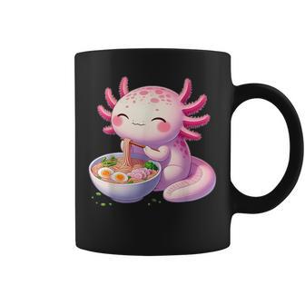 Fox Brother Anime Kawaii Axolotl Essen Ramen Nudeln Kinder N Mädchen Junge Kinderchwarz Kurzarm Kragenlos Cartoon Kawaii Anime Tassen - Geschenkecke
