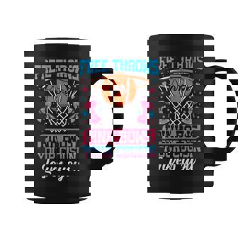 Free Throws Or Pink Bows Your Cousin Loves You Gender Reveal Coffee Mug - Thegiftio