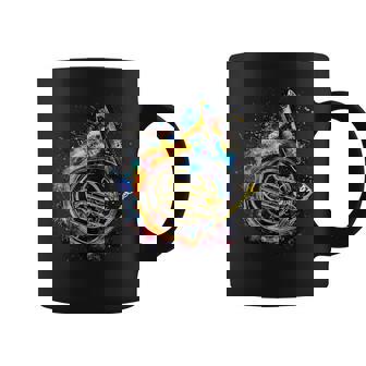 French Horn Instrument On Colorful Painted French Horn Coffee Mug - Thegiftio